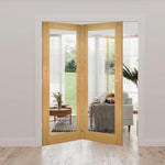 Walden Clear Glazed Oak Internal Door Fold Kit