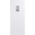 White Cottage Glazed GRP External Door - Main Product Image