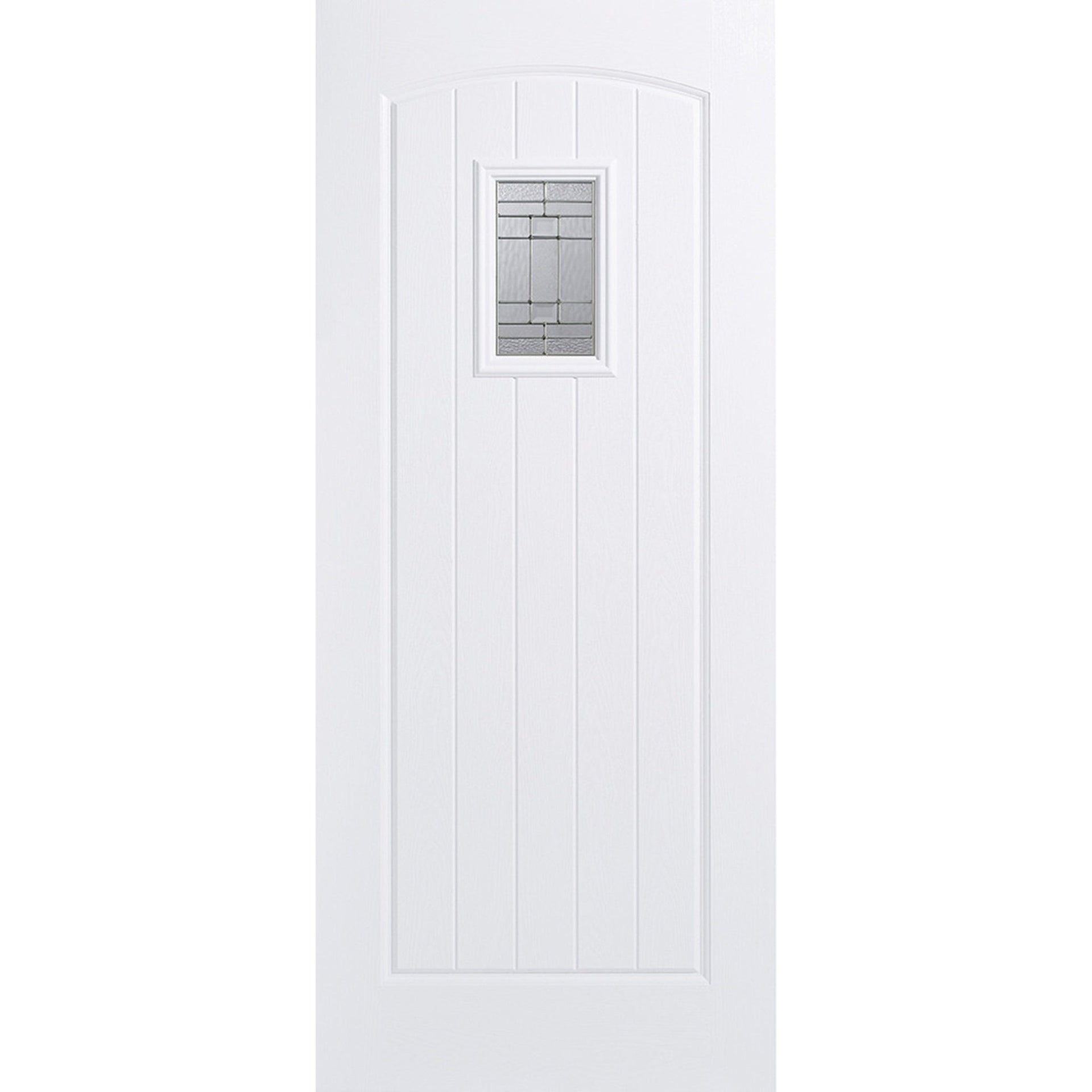 White Cottage Glazed GRP External Door - Main Product Image