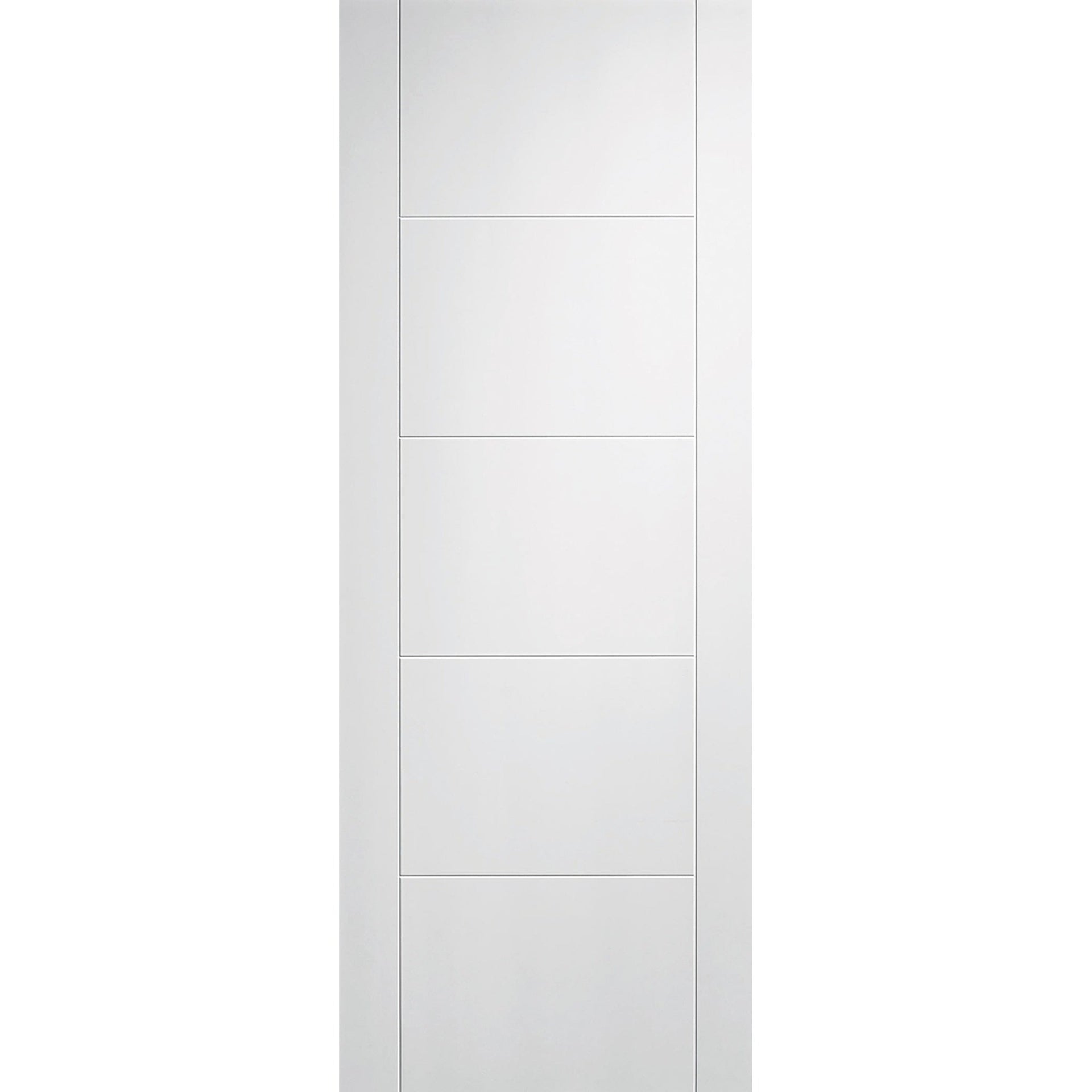 White Primed Linear Internal Door - Main Product Image