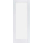White Primed Pattern 10 Frosted Glazed Internal Door - Main Product Image