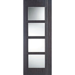 Zanzibar Prefinished Ash Grey 4L Internal Glazed Door - Main Product Image