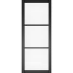 Camden Clear Glazed Black Urban Door