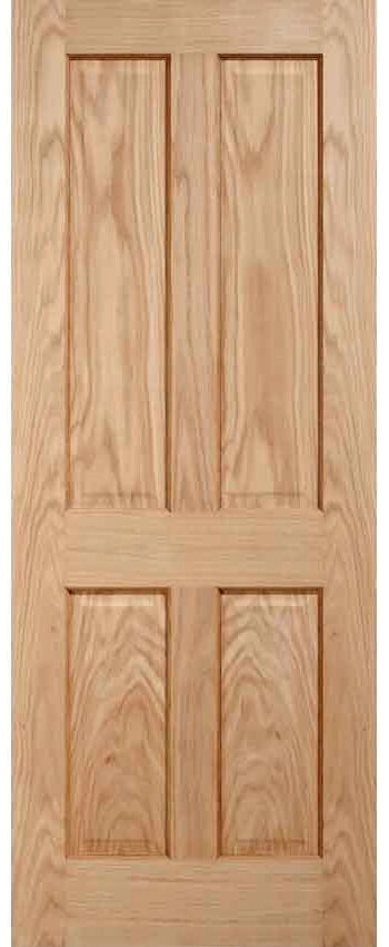 Victorian 4 Panel Oak Fire Door