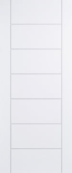 Modica White 7 Panel GRP External Door