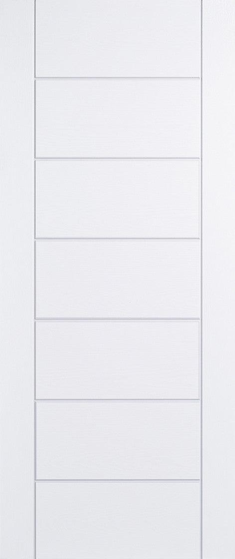Modica White 7 Panel GRP External Door