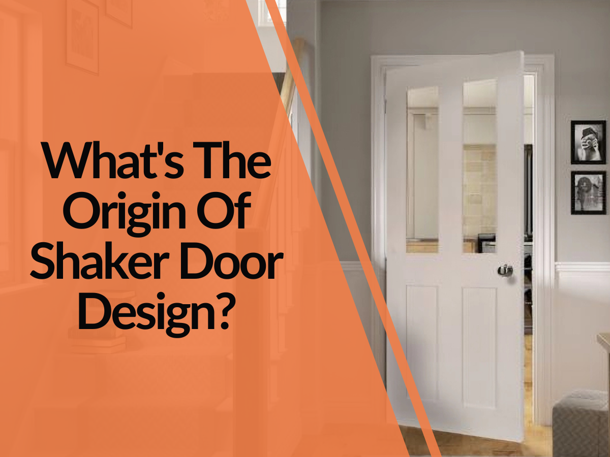 What's the origin of shaker door design?