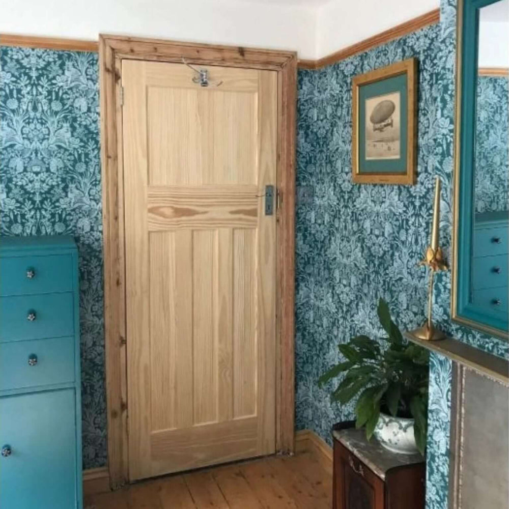 Product 1930s internal engineered pine door with four-panel design