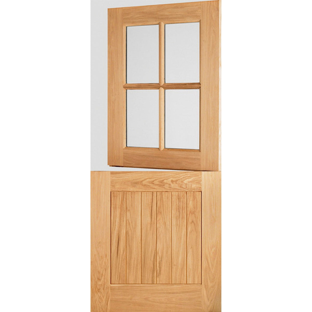 Adoorable Oak 4 Panel Doors - Glazed Cottage Stable Veneer Door - Lifestyle Image 1