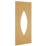 Amalfi Glazed Oak Internal Door - Angled Product Image