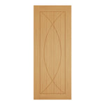 Product oak Amalfi flat internal door with solid panel design
