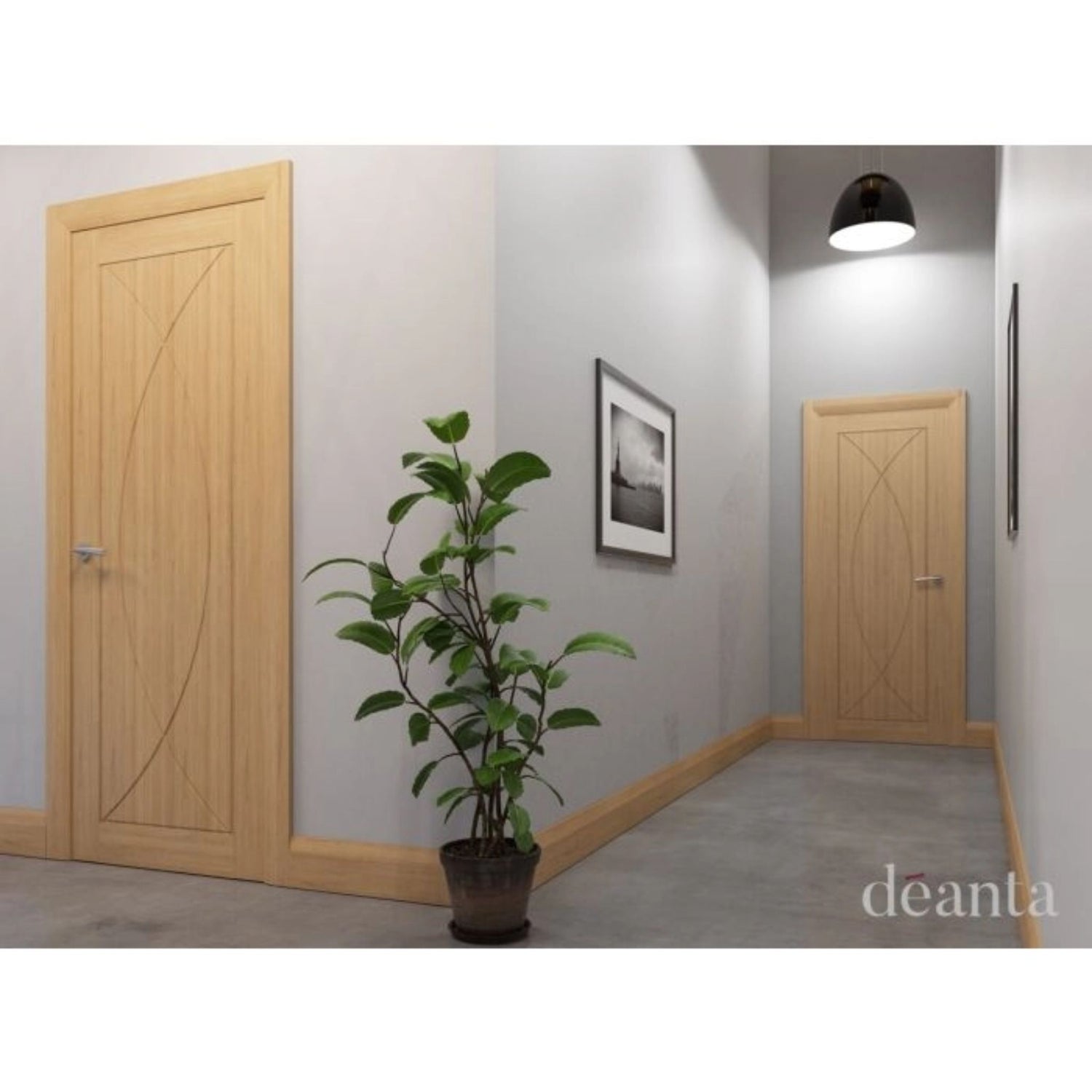 Amalfi Prefinished Oak Fire Door