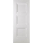 Amsterdam White Primed 3 Panel Internal Door - Main Product Image