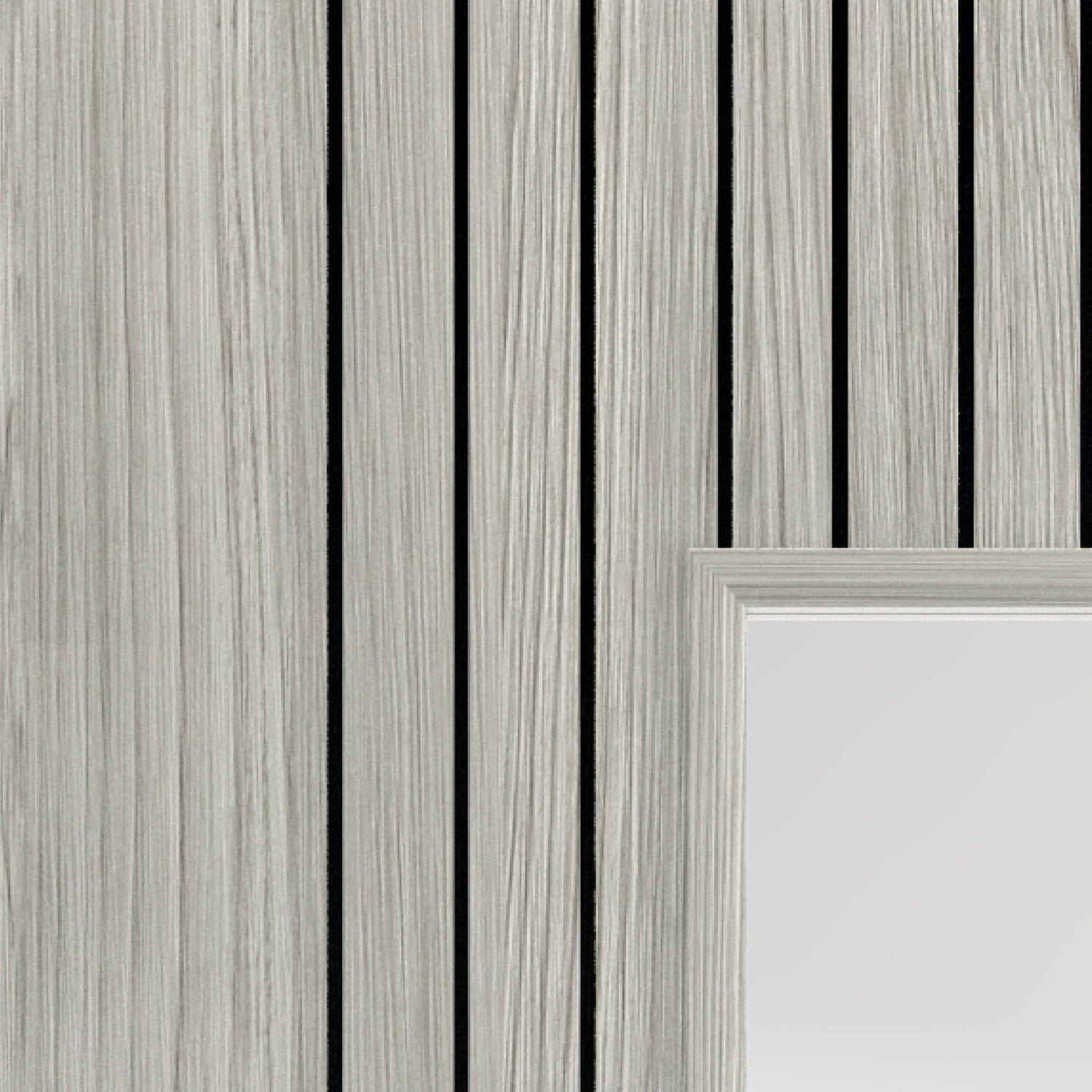 Aria Grey Clear Glazed Laminated Internal Door - Lifestyle Image 1