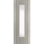 Aria Grey Clear Glazed Laminated Internal Door - Main Product Image