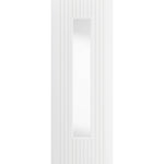 Aria White Primed Clear Glazed Internal Door - Main Product Image