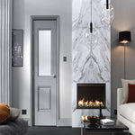 Arnhem Grey 2 Panel Internal Glazed Door - Lifestyle Image 1