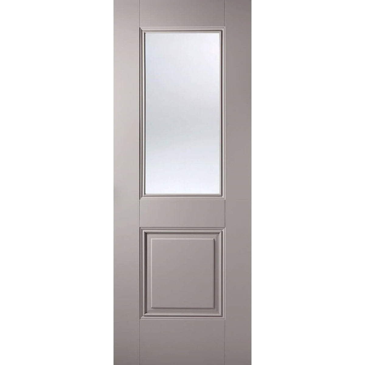 Arnhem Grey 2 Panel Internal Glazed Door - Main Product Image