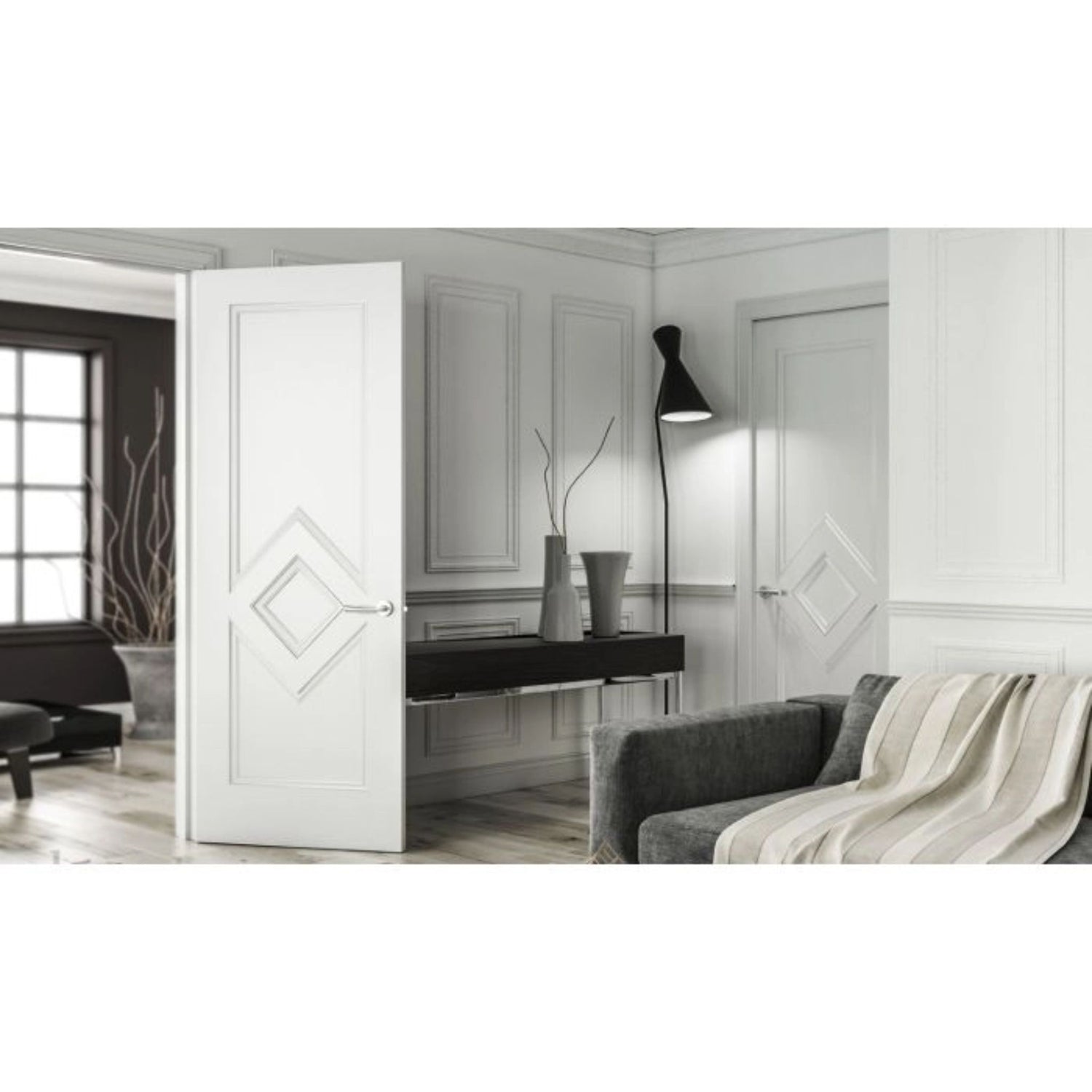 Ascot Internal White Primed Fire Door