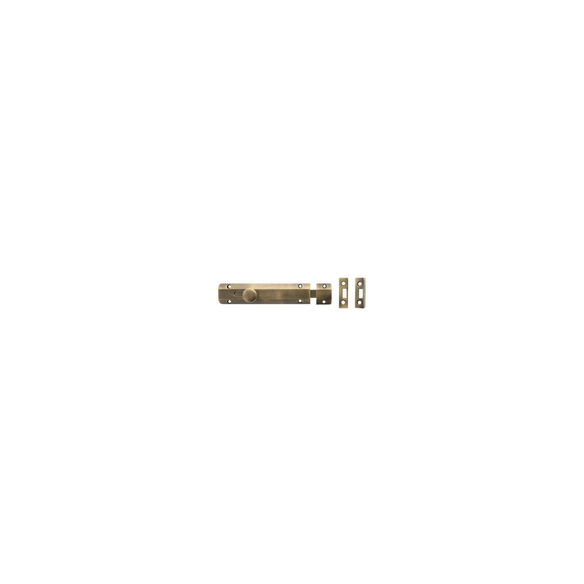 Atlantic Solid Brass Surface Door Bolt 6" - Main Product Image