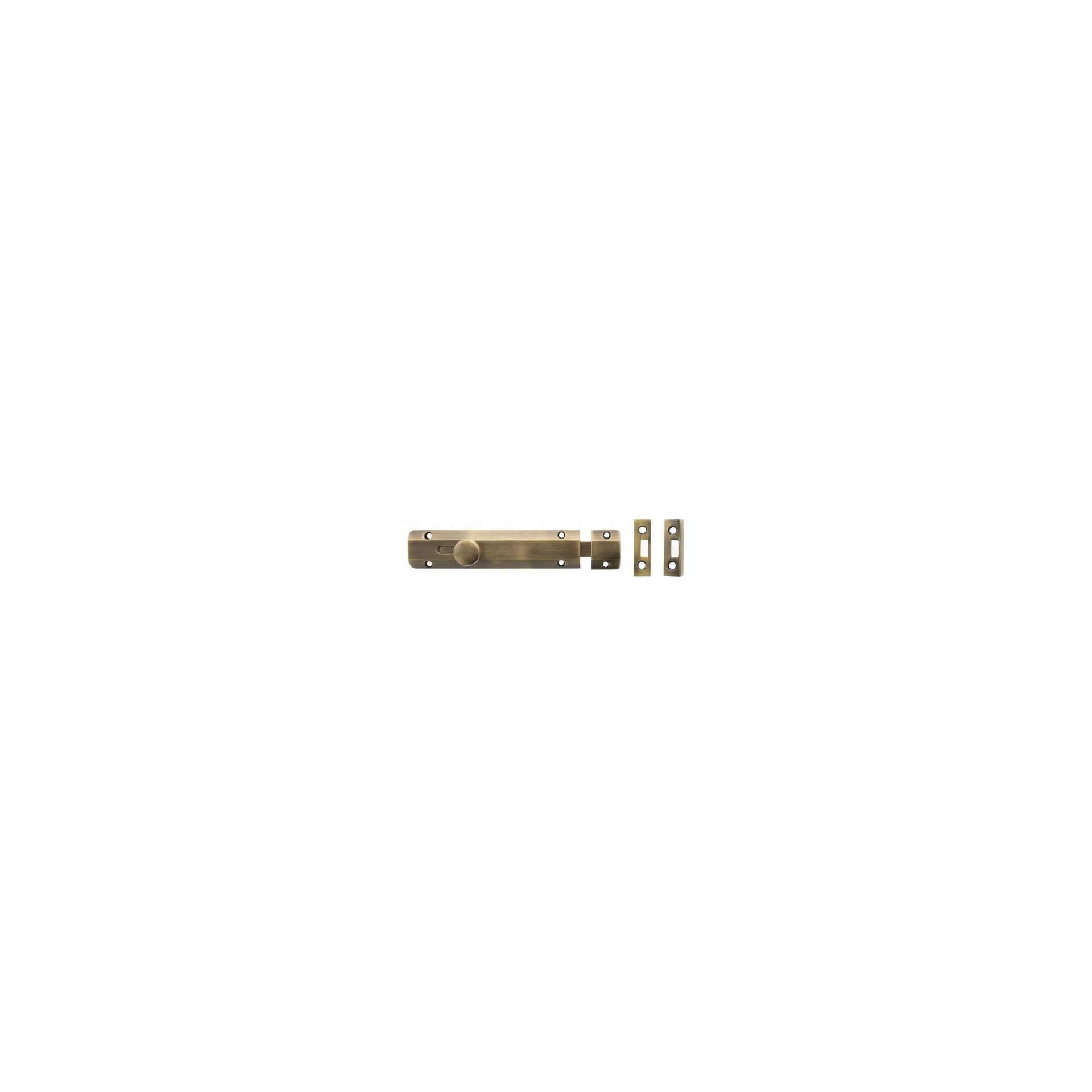 Atlantic Solid Brass Surface Door Bolt 6" - Main Product Image