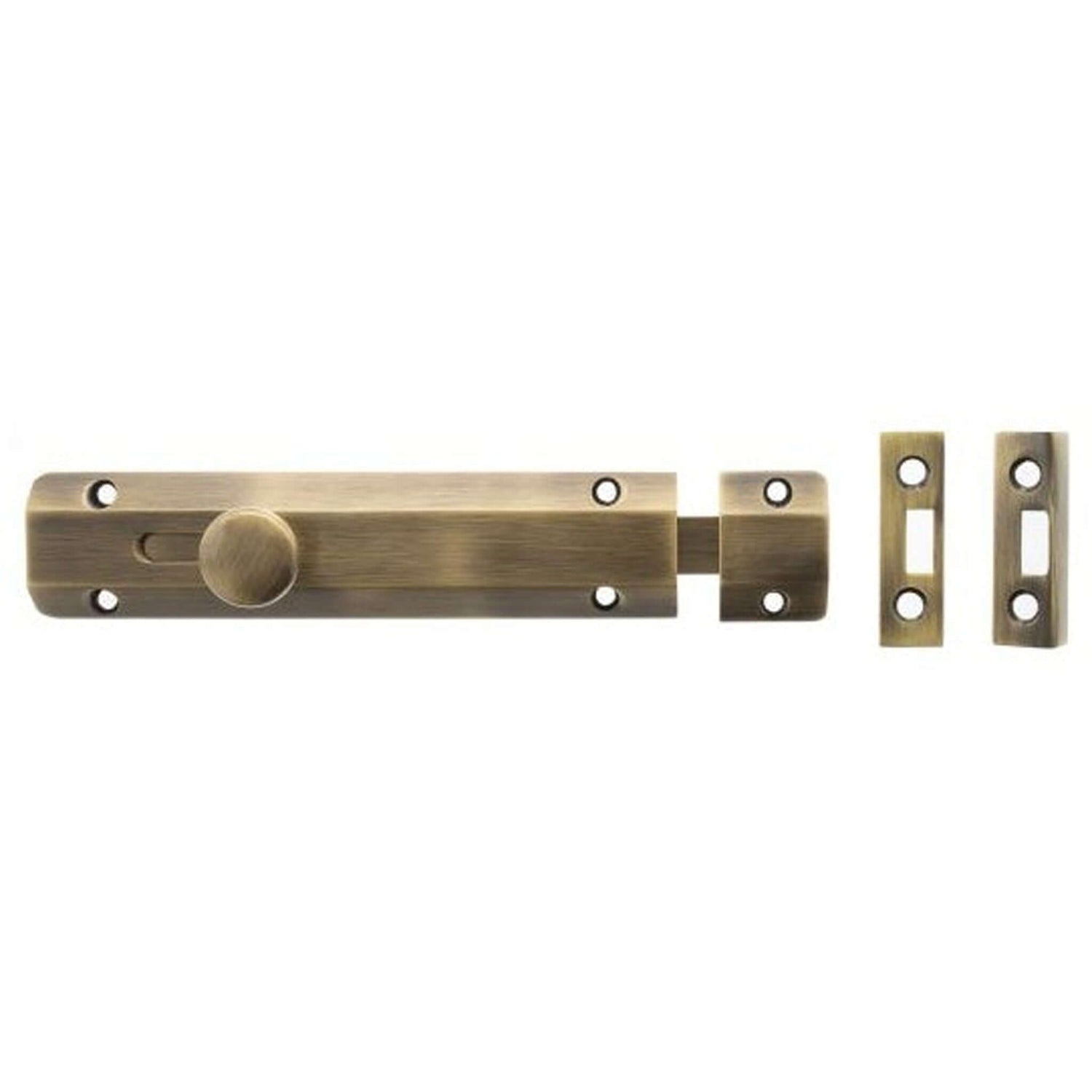Product Atlantic solid brass surface door bolt, 6 inch