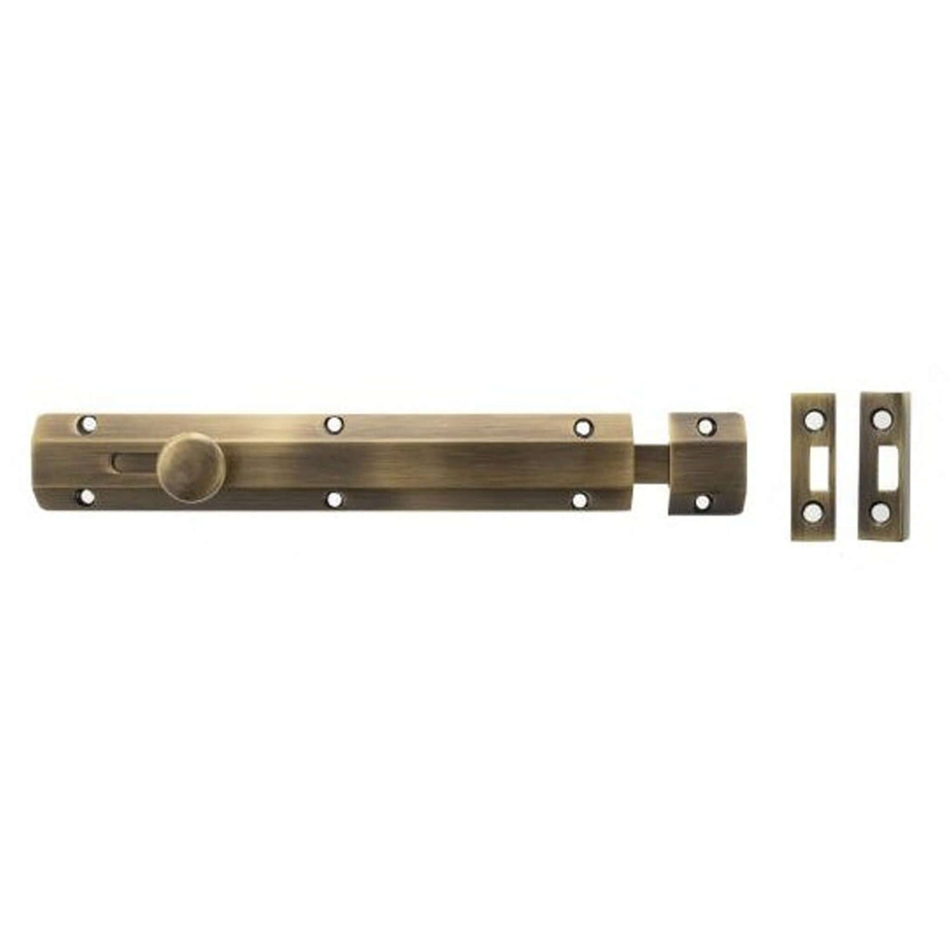 Product Atlantic solid brass surface door bolt, 8 inch