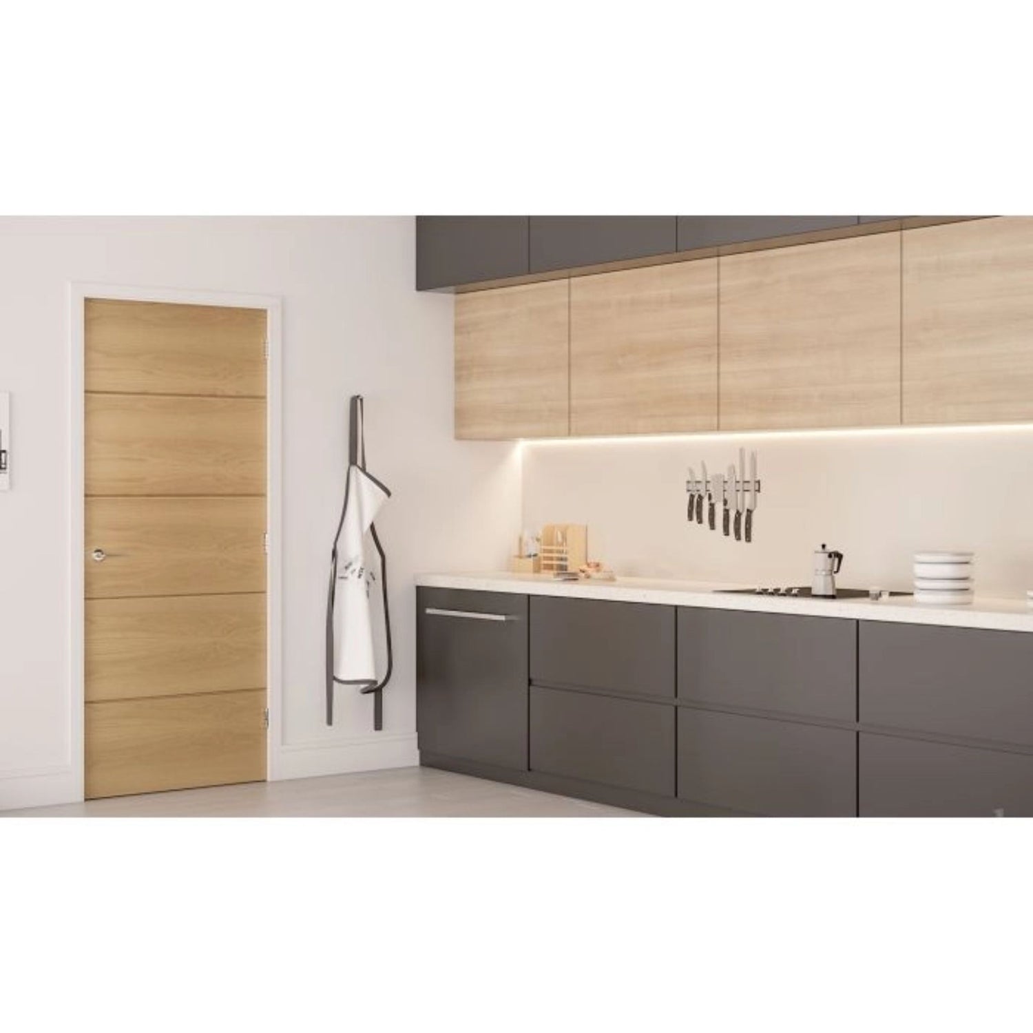 Augusta Prefinished Oak Fire Door