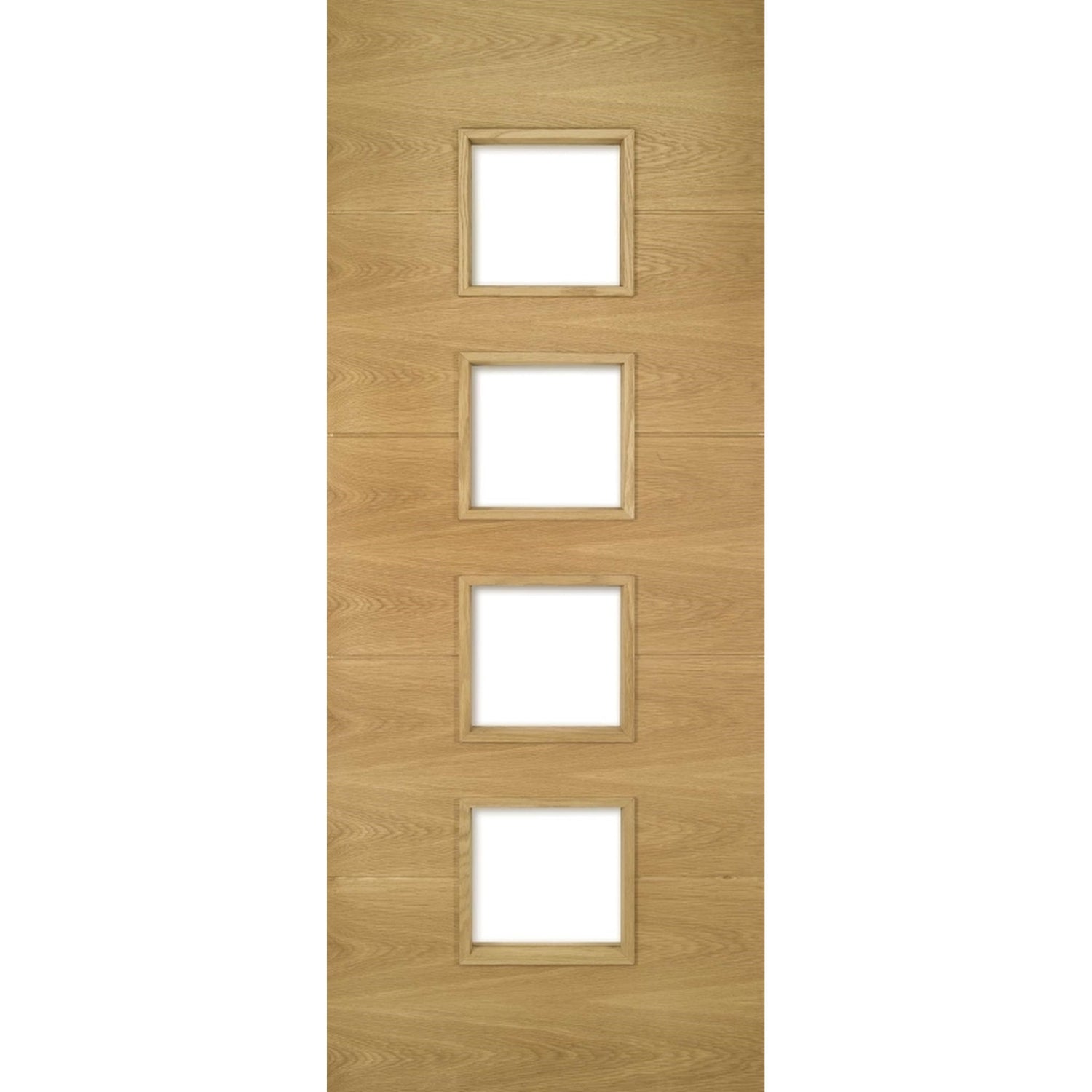 Augusta Prefinished Glazed Oak Fire Door
