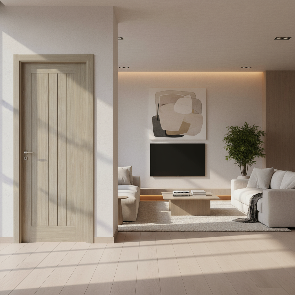 Belize Prefinished Light Grey Internal Door