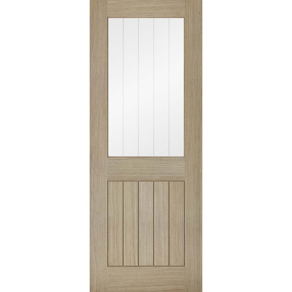 Product Belize light grey prefinished glazed internal door