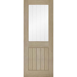 Belize Prefinished Light Grey Internal Glazed Door - Main Product Image