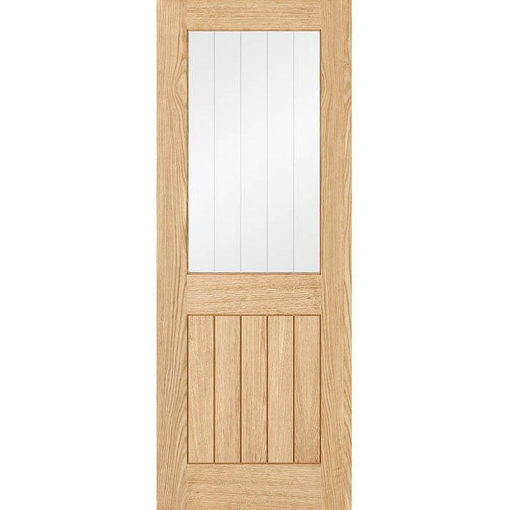 Product Belize prefinished oak one-light glazed internal door