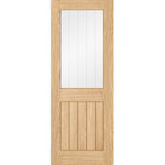 Belize Prefinished Oak 1 Light Glazed Internal Door - Main Product Image