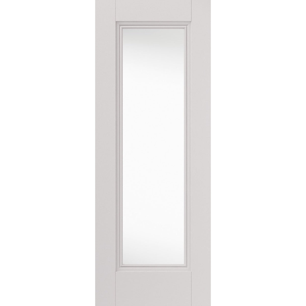 Belton White Primed Clear Glazed Internal Door - Main Product Image