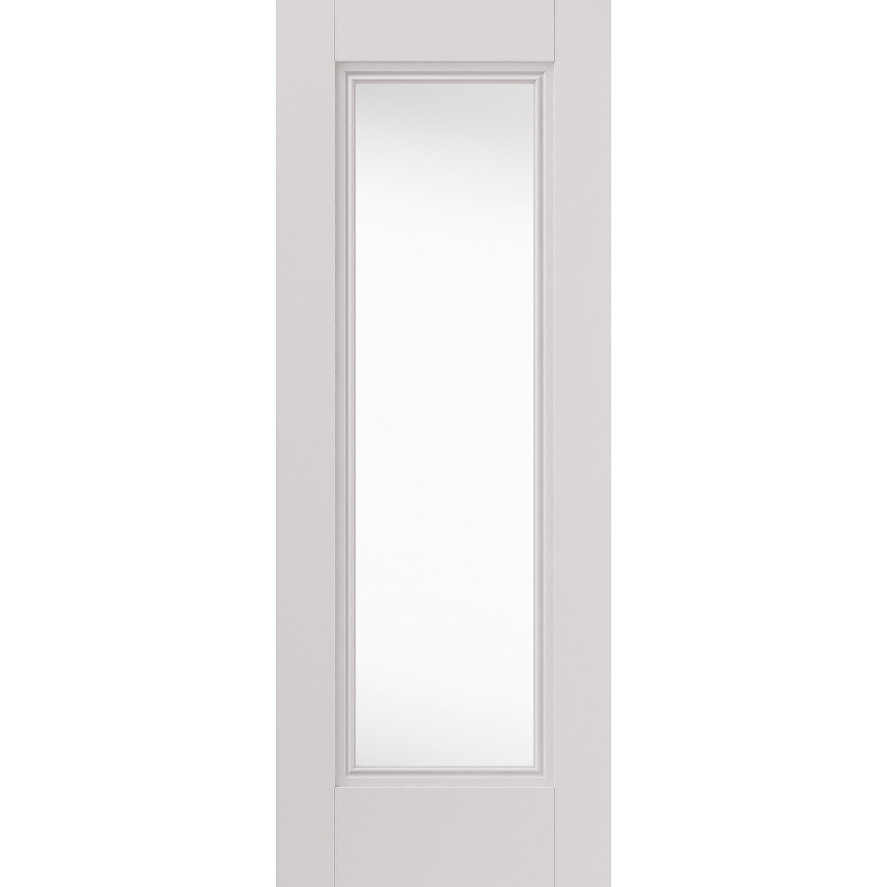 Belton White Primed Clear Glazed Internal Door - Main Product Image