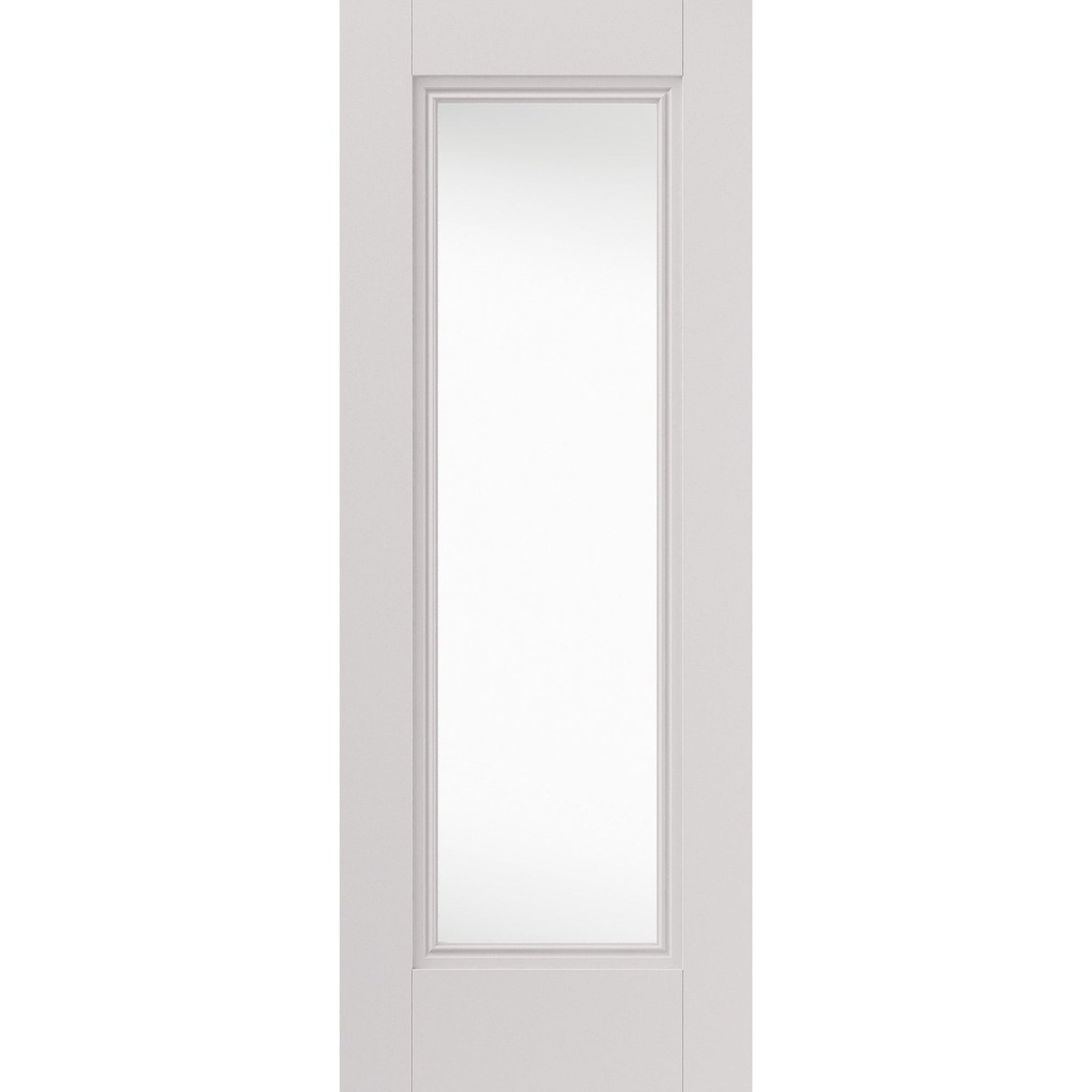 Belton White Primed Clear Glazed Internal Door - Main Product Image