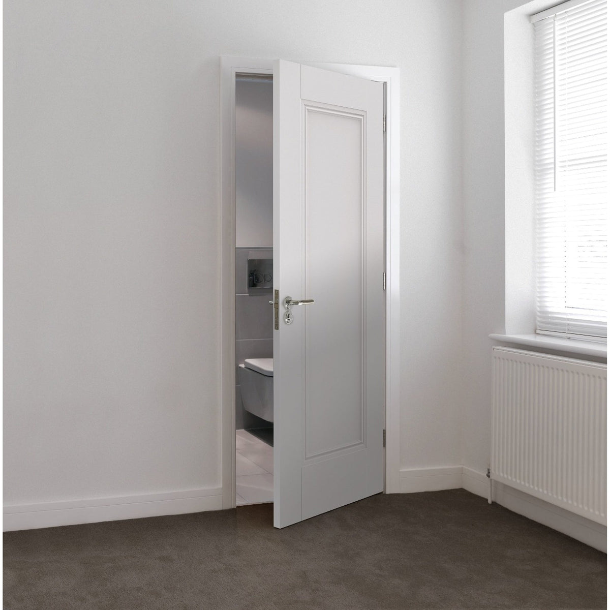 Belton White Primed FD30 Fire Door - Lifestyle Image 3
