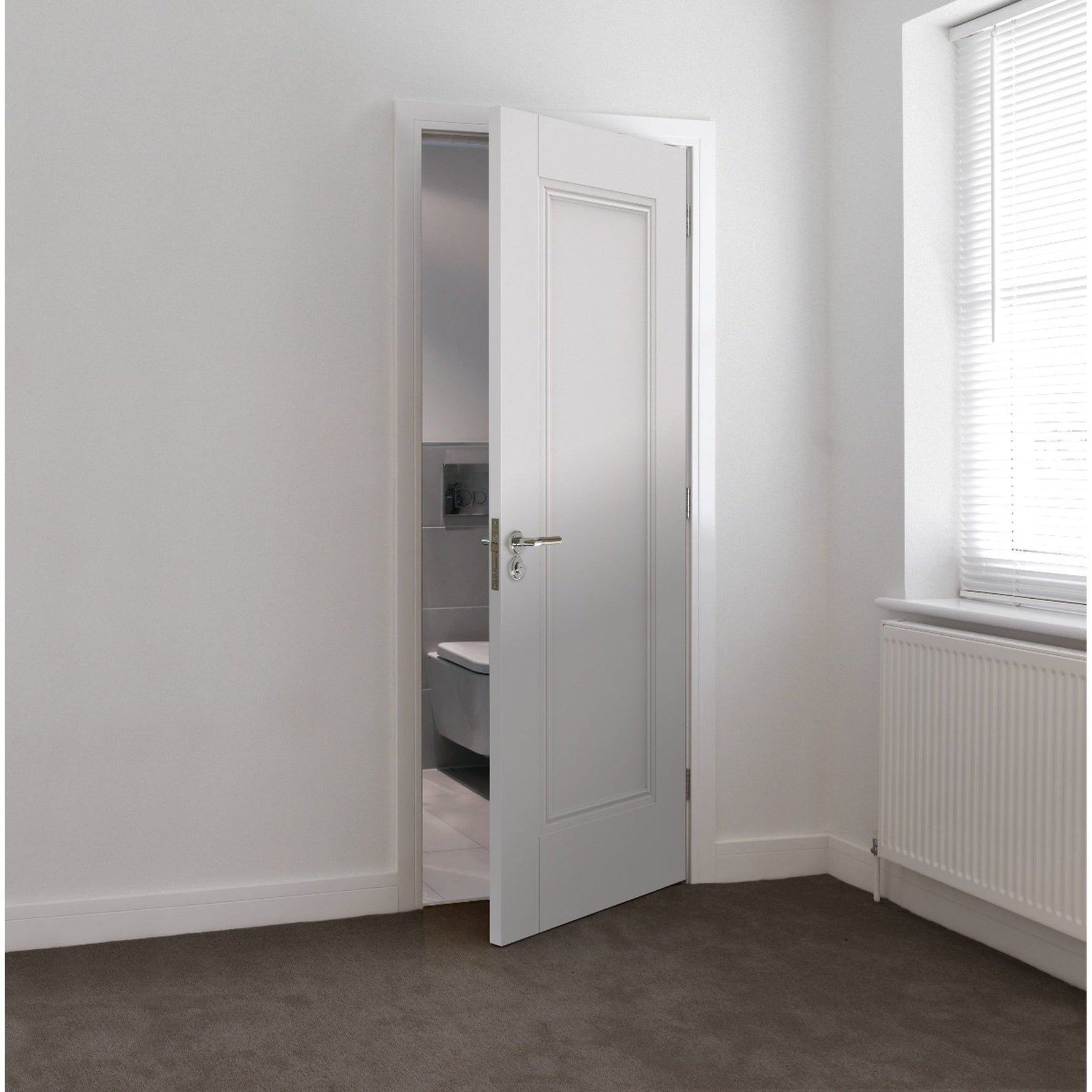 Belton White Primed FD30 Fire Door - Lifestyle Image 3