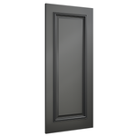 Blenheim Black Single Panel Fire Rated Door On A Angle