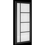 Brixton Black Prefinished Clear Glazed Internal Door - Lifestyle Image 1
