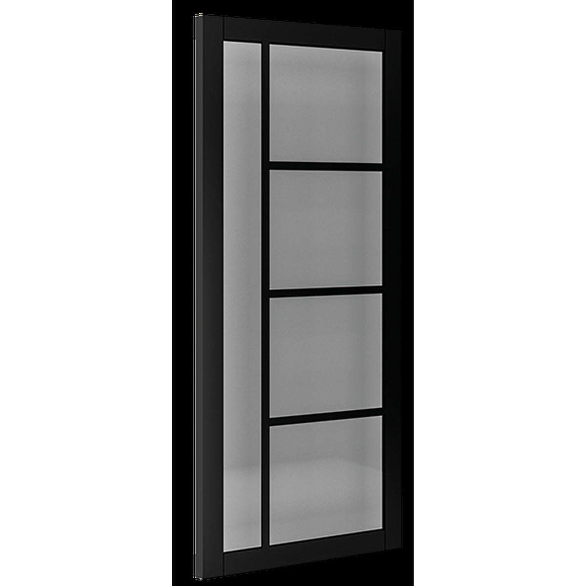Brixton Black Prefinished Tinted Glazed Internal Door - Lifestyle Image 2