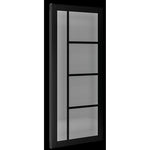 Brixton Black Prefinished Tinted Glazed Internal Door - Lifestyle Image 2