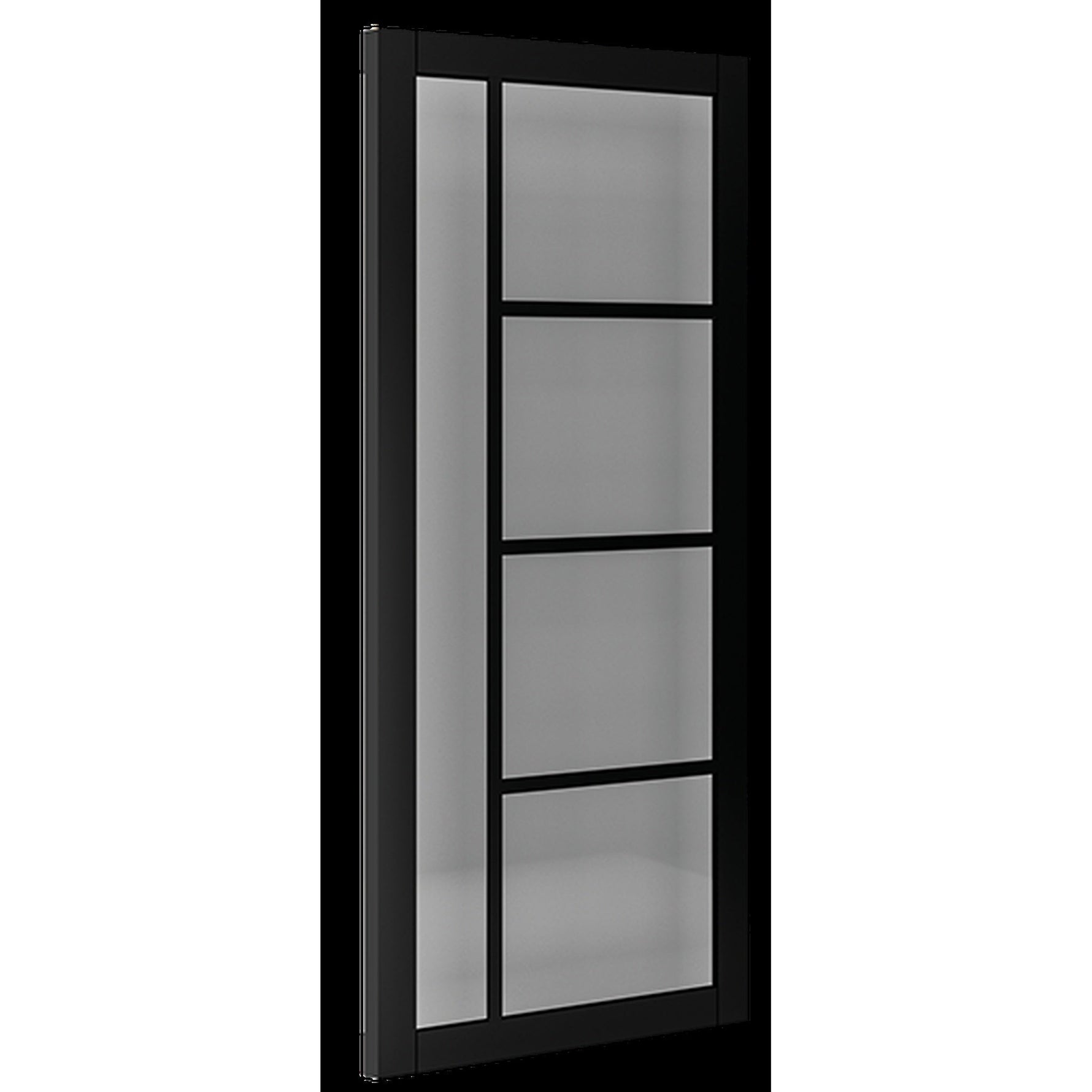 Brixton Black Prefinished Tinted Glazed Internal Door - Lifestyle Image 2