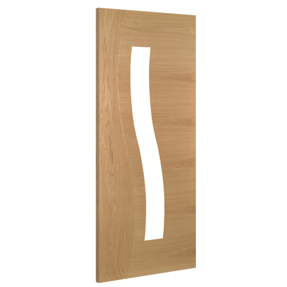 Cadiz Clear Glazed Prefinished Oak Door