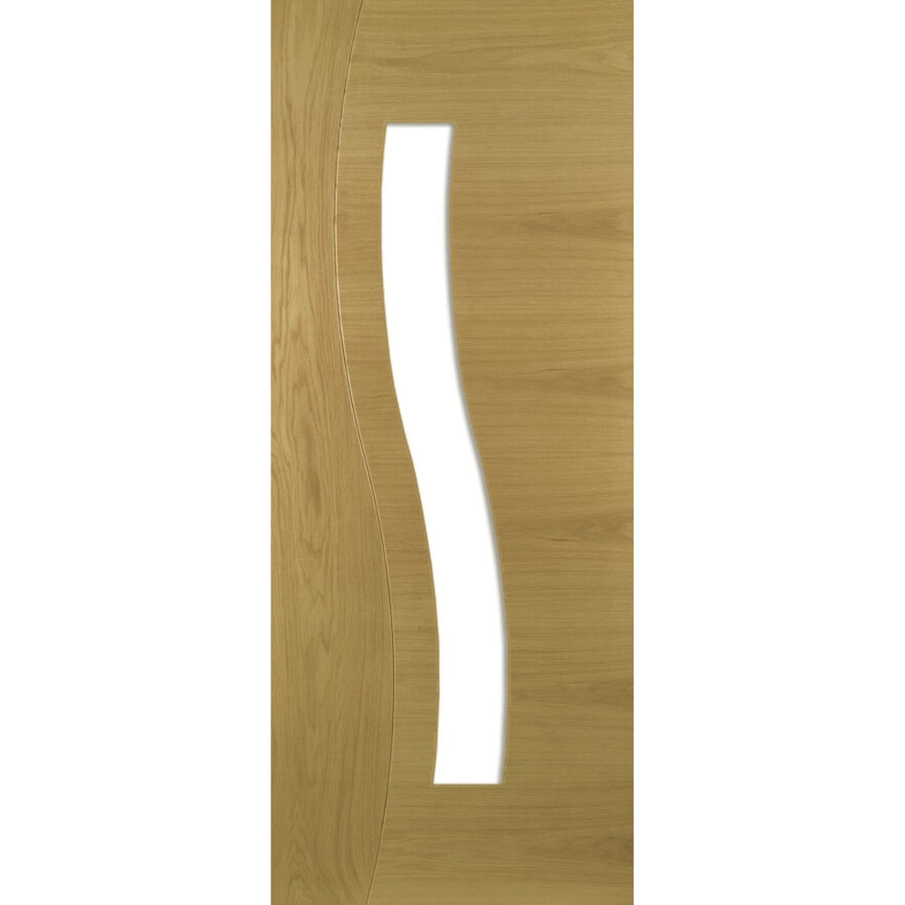Product Cadiz clear glazed prefinished oak door