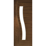 Cadiz Clear Glazed Prefinished Walnut Door - Main Product Image