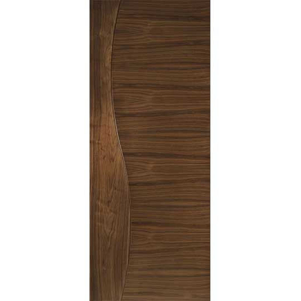 Product Cadiz internal engineered prefinished walnut door on white background