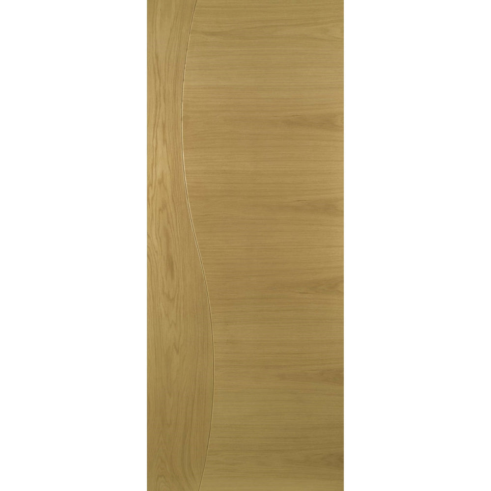 Product Cadiz prefinished oak fire door on white background