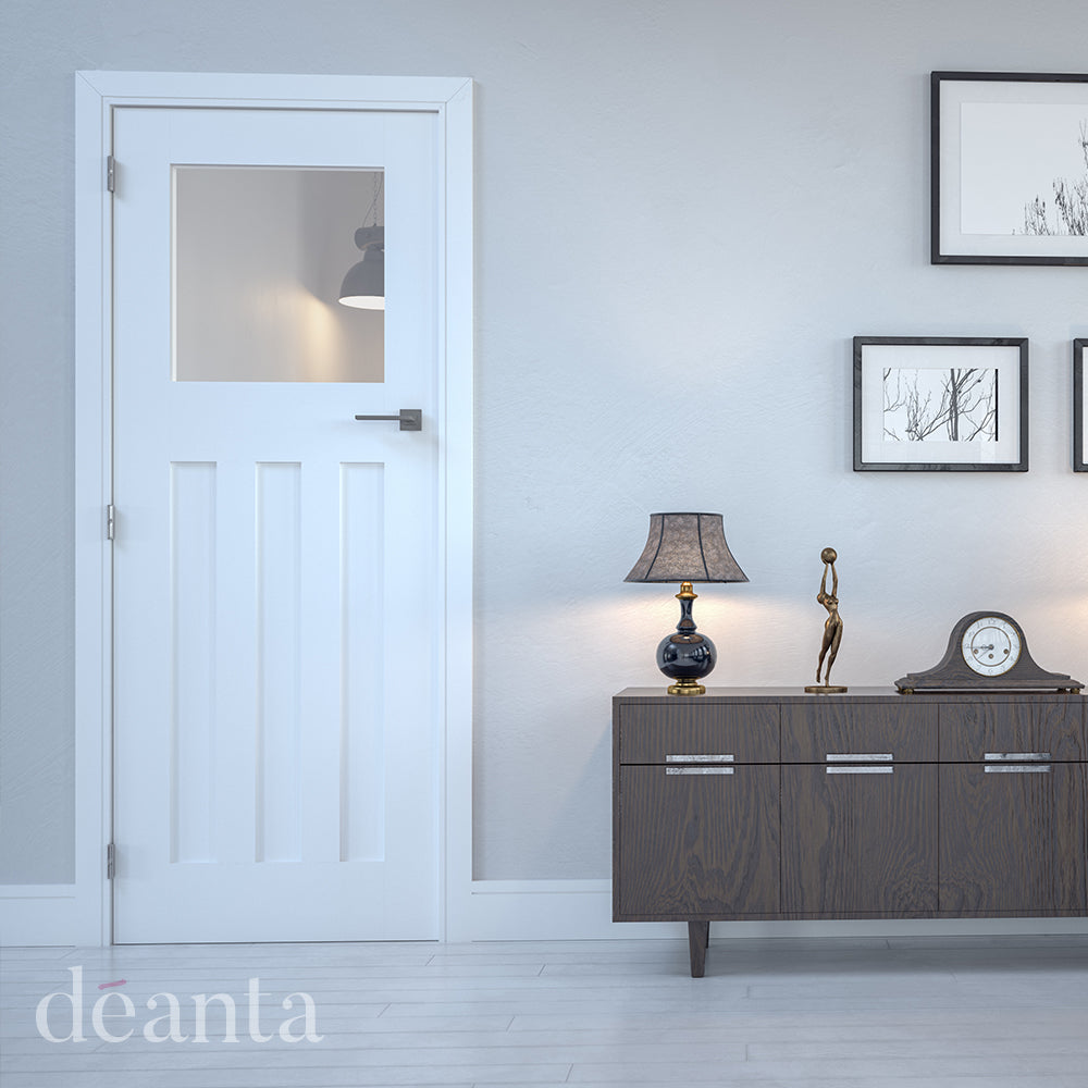 Cambridge White Glazed Door
